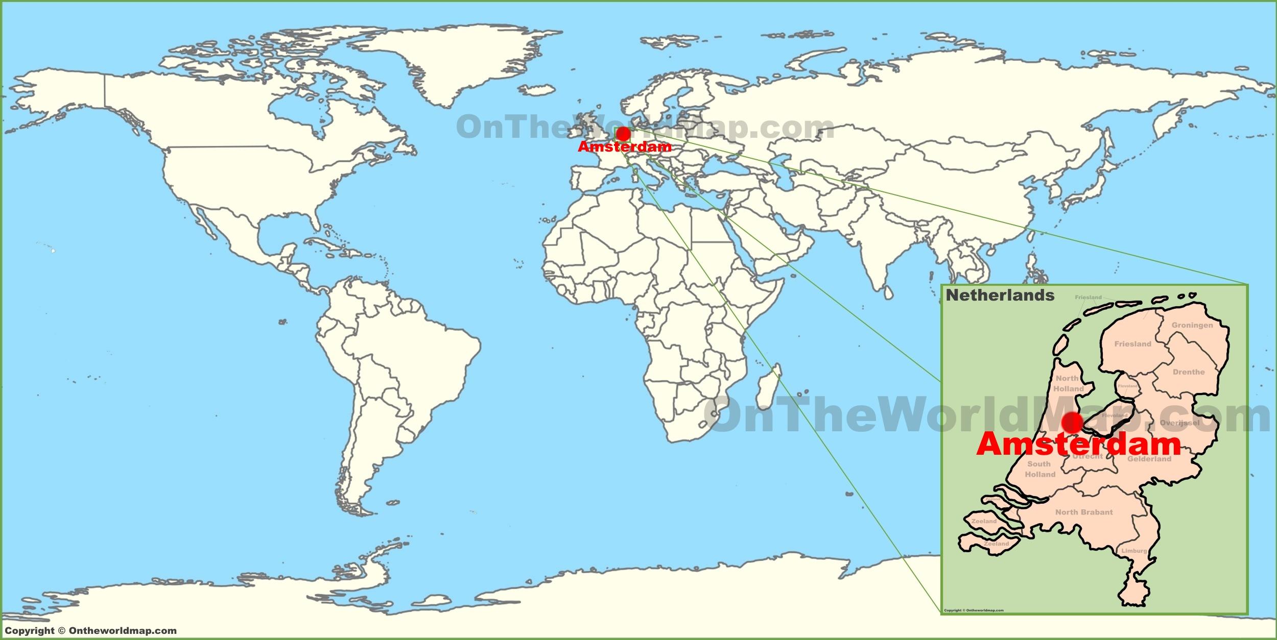 karta svijeta europa Nizozemska karta svijeta   Holandija na karti svijeta (Zapadna  karta svijeta europa