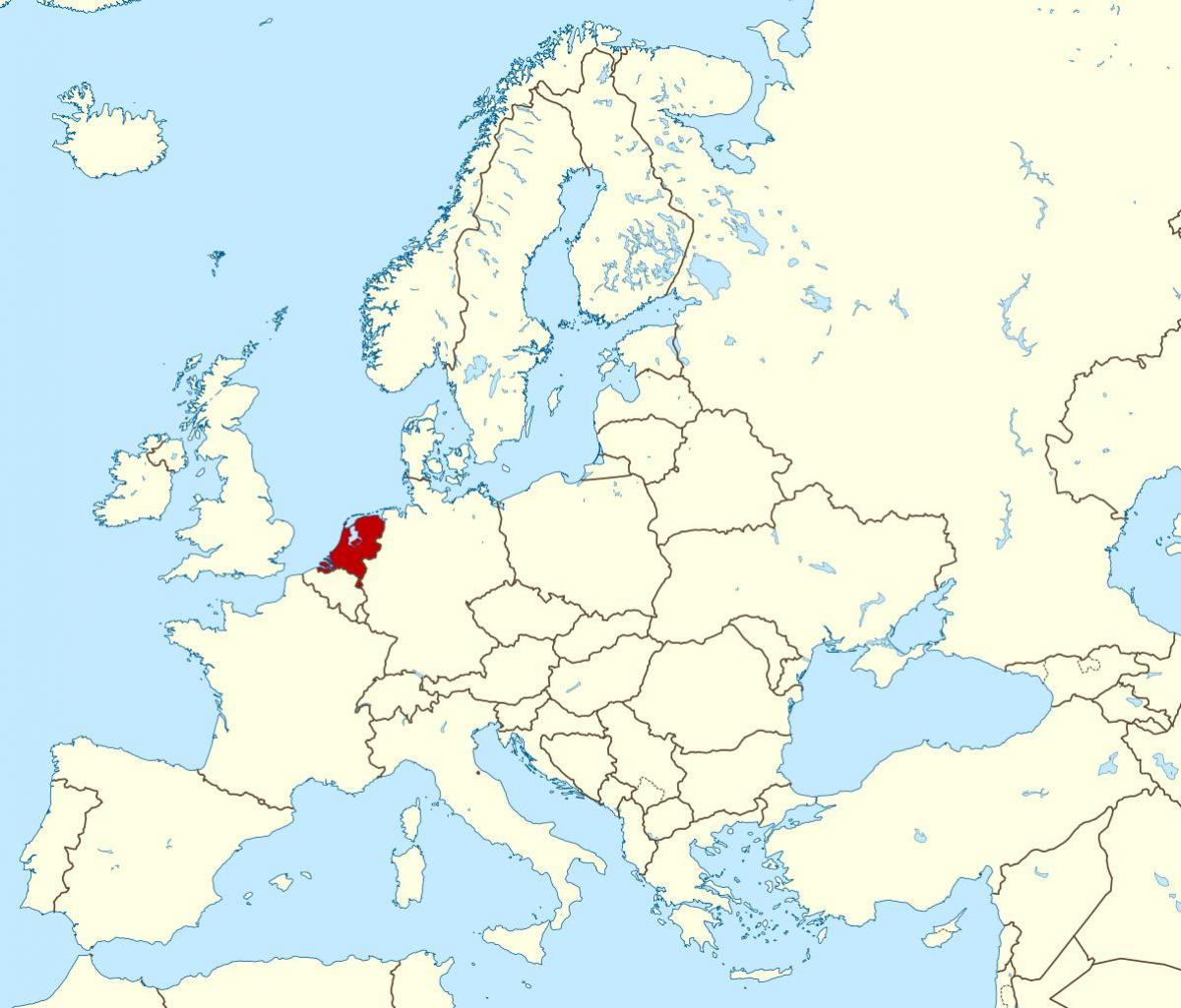 nizozemska karta europe Nizozemska karta Europe   karta Europe Nizozemska (Zapadna Europa  nizozemska karta europe
